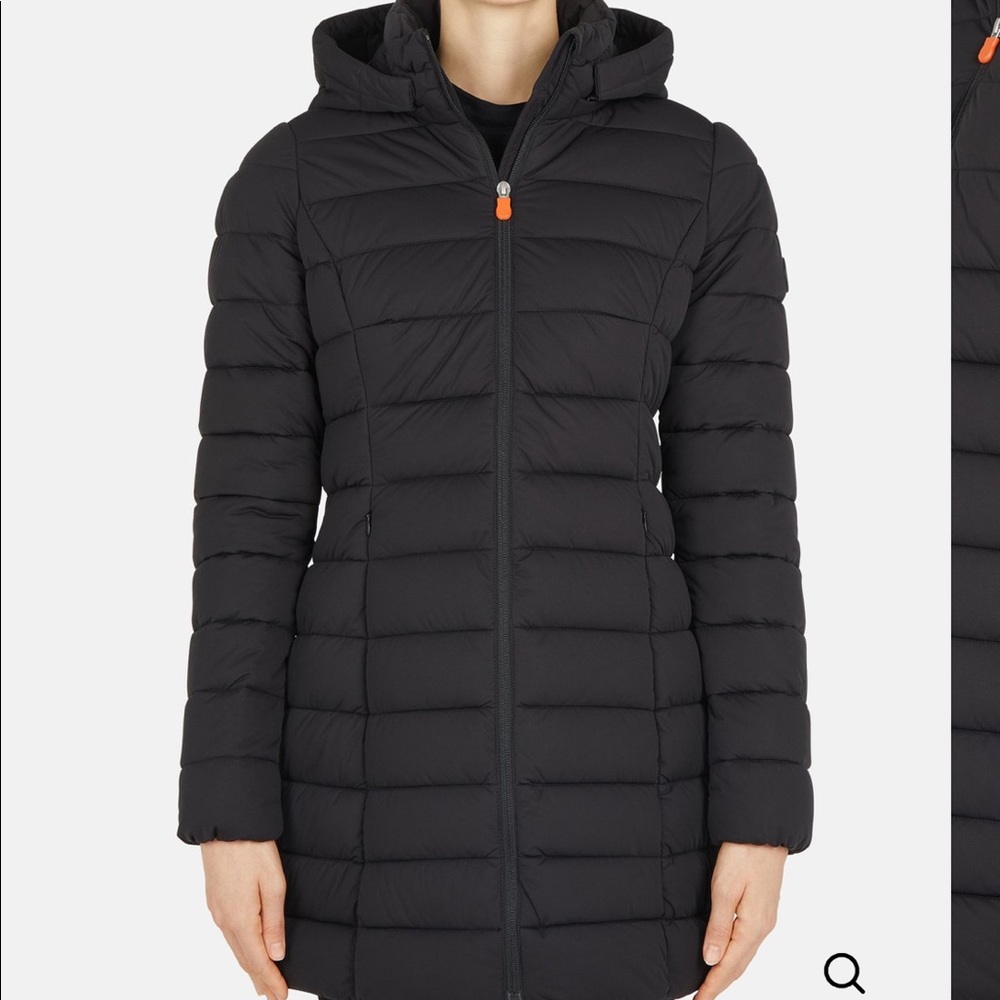 NWT• Save The Duck • 3/4 Coat w/ Detachable Hood